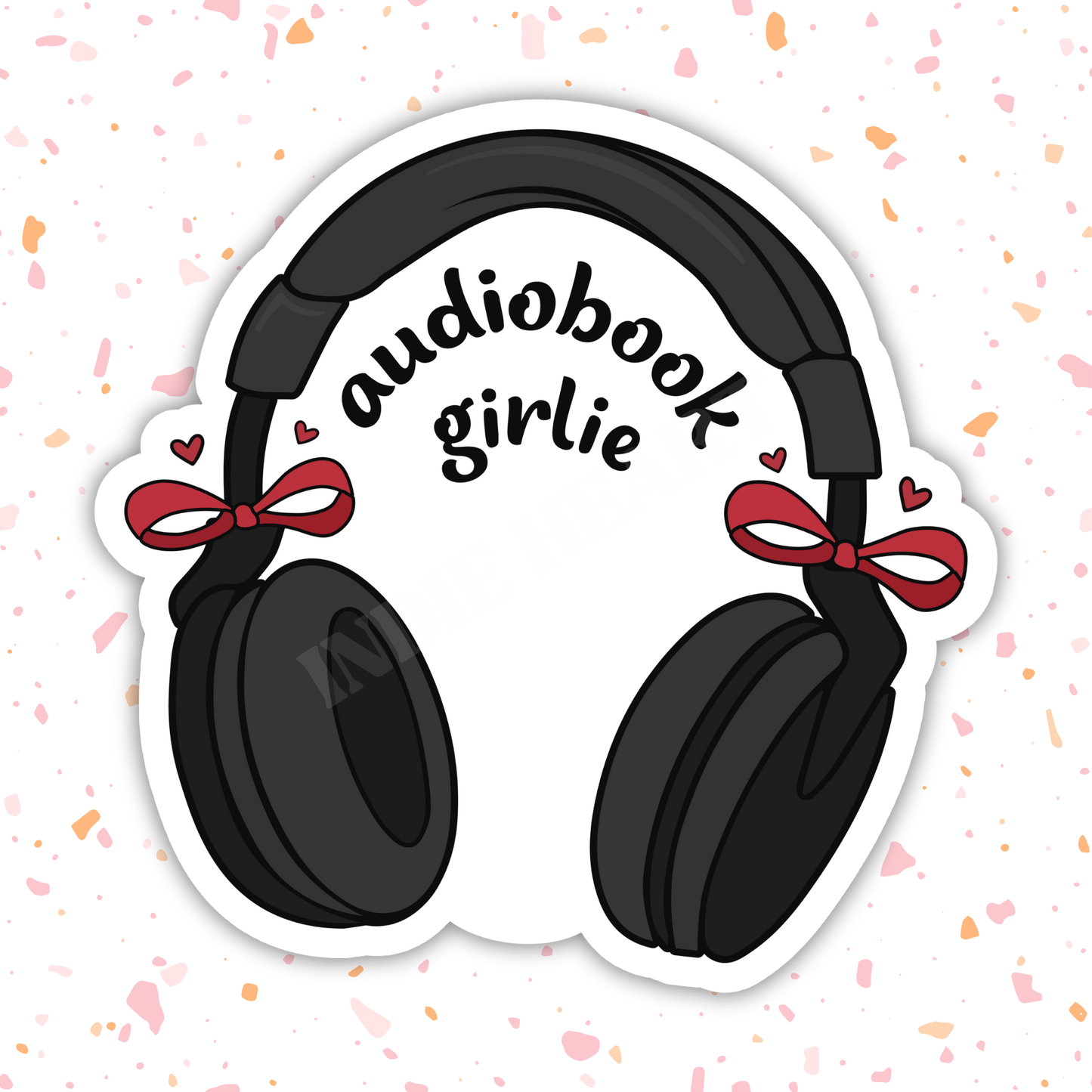 Audio Book Girlie Sticker