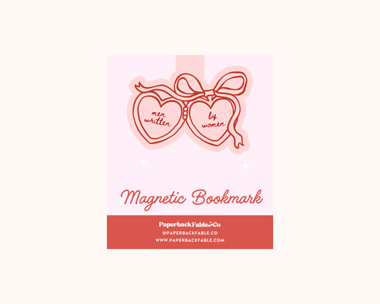 Men Written By Women Locket - Magnetic Bookmarks